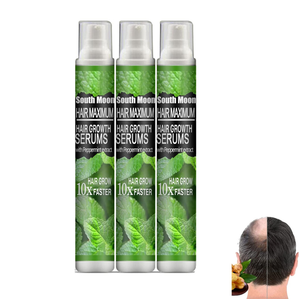 Herbal Hair Growth Spray 3pcs Set for Postpartum Hair Loss Prevention, NonGreasy for All Hair Types