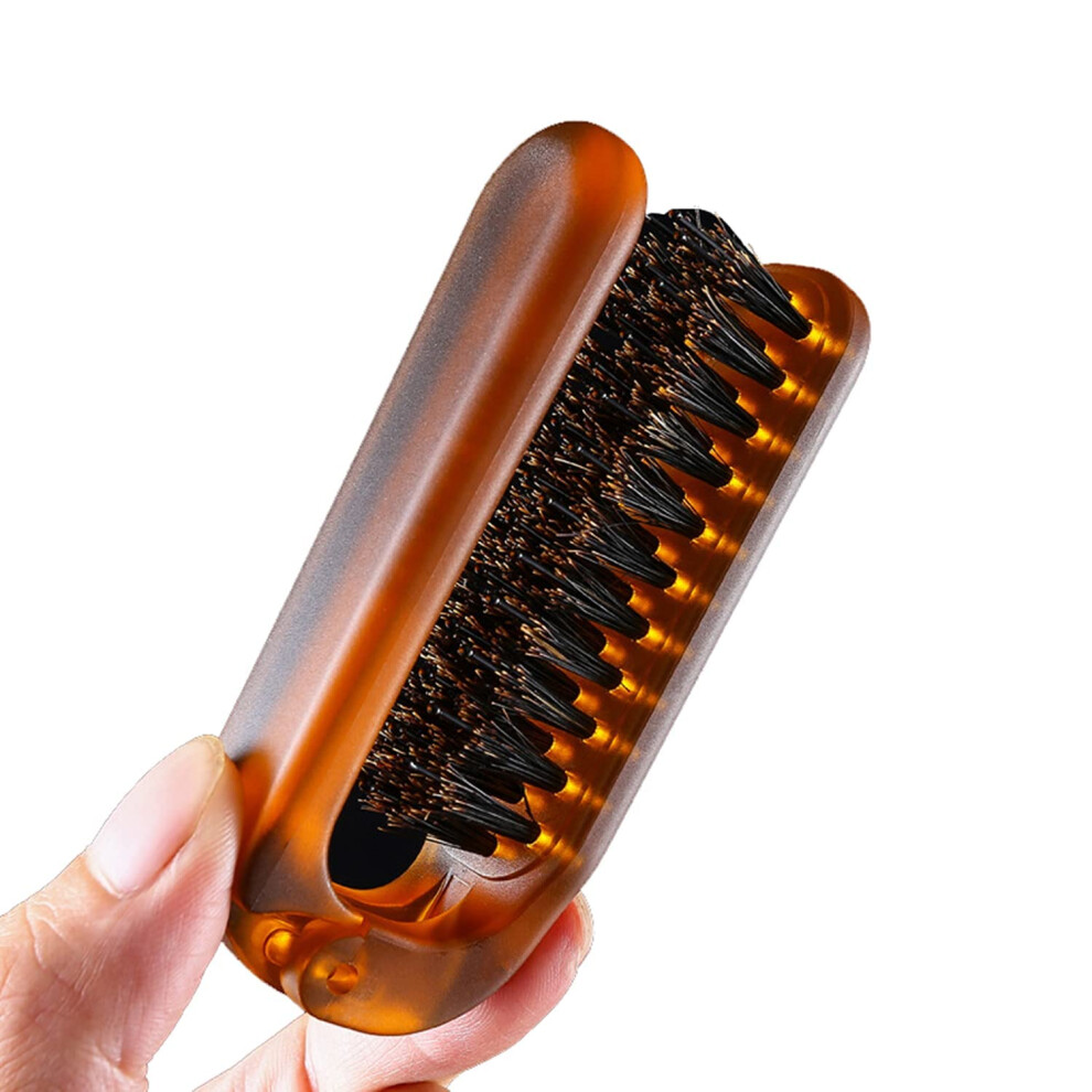 Travel Hair Brush Foldable Compact Design AntiStatic Pocket Comb for Smooth Glide Styling 1 PCS