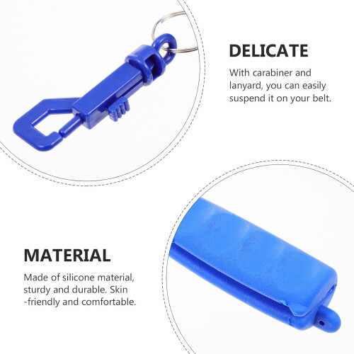 Archery Arrow Puller Keychain with Ergonomic NonSlip Grip for Easy Arrow Extraction, Blue Silicone 2