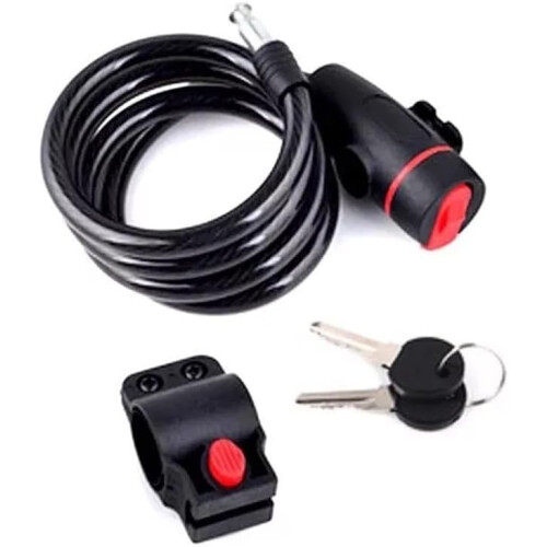 Bike Lock with Solid AntiTheft Security, Foldable Steel Wire Chain for Bicycle, Scooter, Helmet 2