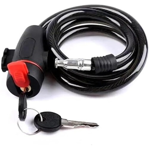 Bike Lock with Solid AntiTheft Security, Foldable Steel Wire Chain for Bicycle, Scooter, Helmet 1