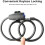 Bike Lock with Solid AntiTheft Security, Foldable Steel Wire Chain for Bicycle, Scooter, Helmet 5