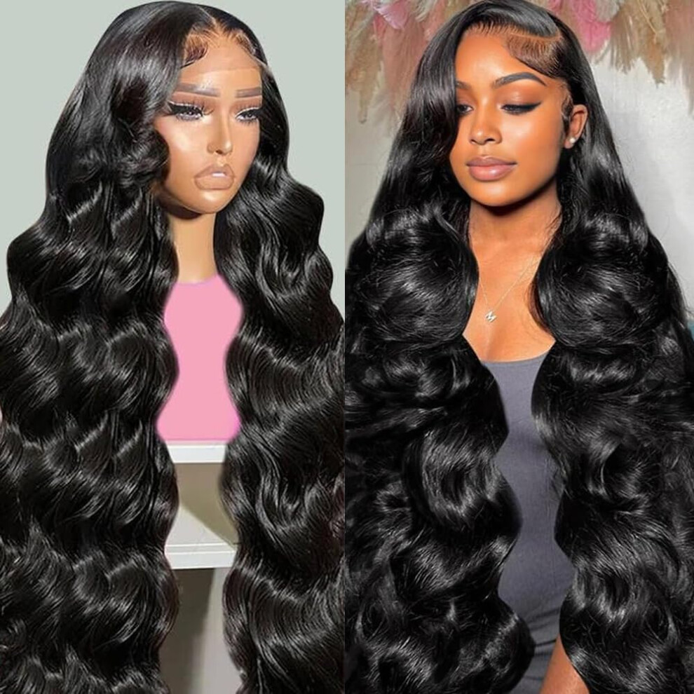 Brazilian Body Wave Wig 30 Inch 4x4 Lace Closure 180 Density Virgin Human Hair