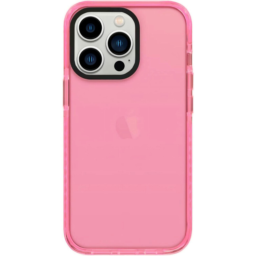 Neon Clear Case For Compatible With Iphone 15 Pro, Retro Vibrant Design, Soft Silicone Shockproof Protective Cover With Camera Protection, 6.1Inch 9175034012563