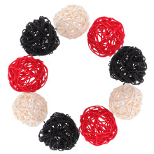30Pcs Assorted Color Rattan Decorative Balls Natural Home Vase Fillers
