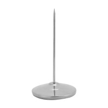 Delaman Receipt Holder, Stainless Steel Straight Paper Memo Receipt Holder Spike Stick for Office Restaurant Silver