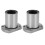 Linear Bearing Set 2Pcs Contact Point for Low Load Smooth Rotary Motion AU 14