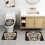 NOS_Saints Team Conjunto de 3 Tapetes de Banheiro Antiderrapantes 31,5x20 polegadas 2