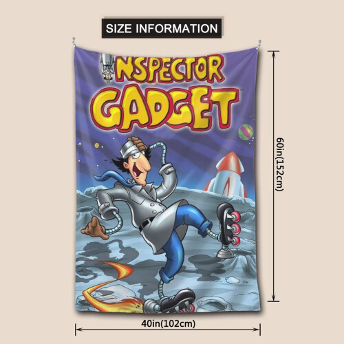 Αφίσα ταπισερί Inspector Gadget Anima με διακόσμηση τοίχου για υπνοδωμάτιο, σαλόνι και 2