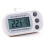 Refrigerator Fridge Thermometer Digital Freezer Room Thermometer Waterproof, Max/Min Record Function with Large LCD Display ( White, 1) 1