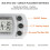 Refrigerator Fridge Thermometer Digital Freezer Room Thermometer Waterproof, Max/Min Record Function with Large LCD Display ( White, 1) 2