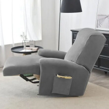 AUMIY Weicher Samt-Sofabezug, Stretch-Sesselbezug, elastischer, rutschfester Sofabezug für Wohnzimmer
