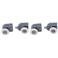 2 Pieces and Bottom Shower Door Rollers Runner Wheel Glass Single Parts Wheels Replacement