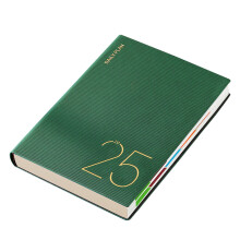 Agenda settimanale 2025 con copertina rigida, calendario 2025 con linguetta mensile, carta spessa da 80 g/m², agenda giornaliera, piano per