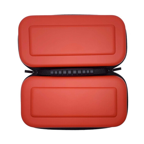 Estojo de transporte compatível com Nintendo Switch Lite, capa protetora com protetor de tela e capas para joystick - Vermelho 2