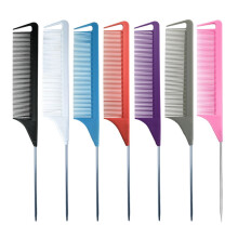 Lot de 6 peignes à queue de rat colorés pour coiffure à domicile ou en salon