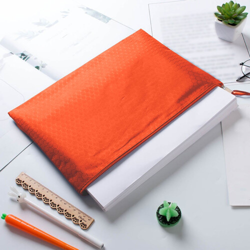 Θήκη τσέπης YMARPT για θήκη χαρτιού, φάκελος αρχείων από παχύ ύφασμα Oxford με φερμουάρ, 1