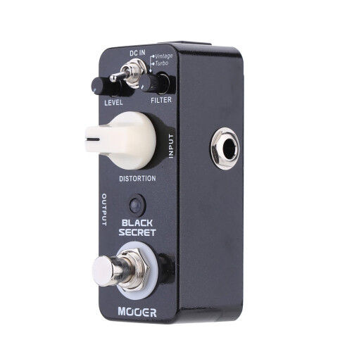 Mooer Black Secret Micro Mini Distortion -efektipedaali True Bypass -kitaraan