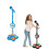 Ηλεκτρικό Μικρόφωνο για Παιδιά με Ρυθμιζόμενη Βάση, Μηχανή Καραόκε με Φώτα, 4