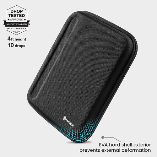 Capa tipo carteira compatível com iPad Pro de 12,9 polegadas (2022/2021/2020), capa protetora com bolso para acessórios, ideal para transporte. 2