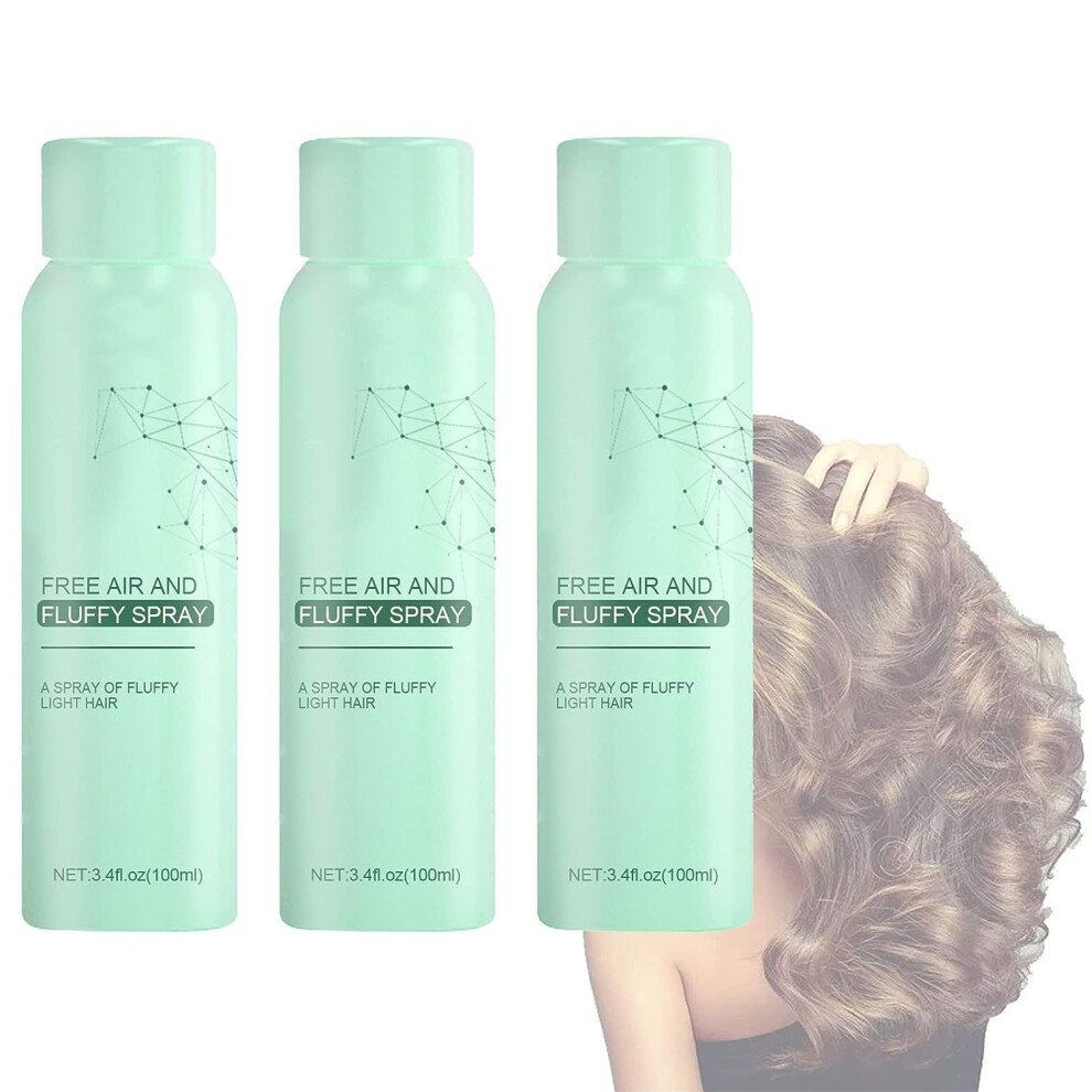Volumizing Hair Spray 3pcs Set, Instant Root Lift NonGreasy Finish, Wash Styling for Fine Hair