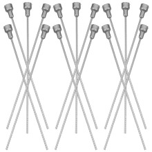 60Pcs Multi-Use Silver Floral Stems for Wedding and Home Decoration
