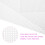 12Pcs Durable White Pe Sewing Sheets for Embroidery and DIY Crochet 7