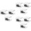 9Pcs Silver Copper Glass Shelf Brackets Heavy Duty Adjustable Clamps 6