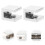 9Pcs Silver Copper Glass Shelf Brackets Heavy Duty Adjustable Clamps 10