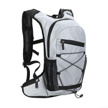 Hiking Backpack 8L Large Capacity Reflective Cycling Rucksack for Camping Running Outdoor Grey