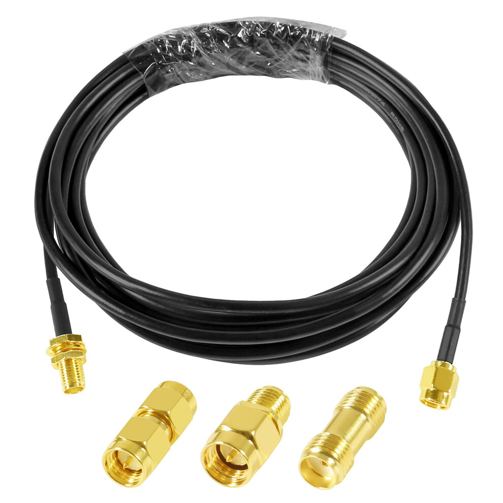 Sma Coaxial Cable Male To Female Rg174 3M Bulkhead Mount 50 Ohm For Sdr Lte Ham Radio Antenna 9099447833099