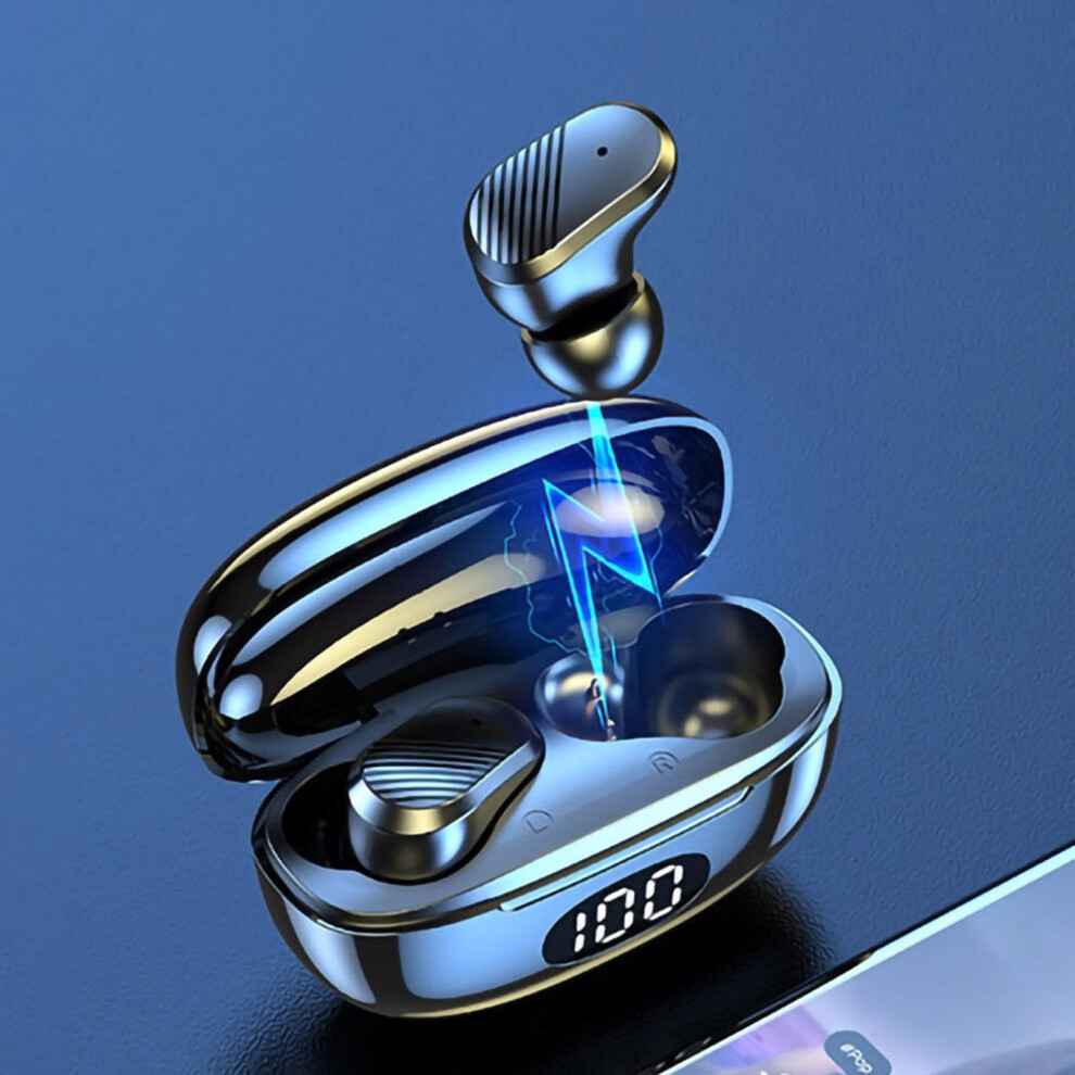 Eqwljwe Digital Display Touch-Control Earphones Wireless Bluetooth 5.2 Hi-Fi Tws-Headphones Earbuds Headset Ipx6 Bluetooth Headset Holiday Clearance 9377112358963