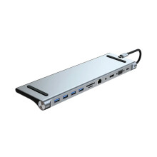 FOR 11 In 1 Type C USB Hub 3.0 Splitter Multiport Adapter 4K HDMI-Compatible RJ45 SD/TF VGA PD Audio Laptop Stand