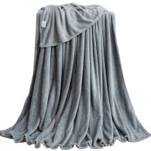 Flannel Blanket Washable Blankets Warm Keeping Supplies Silver Grey 50x70cm