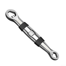 Adjustable DoubleEnded Wrench HeavyDuty Steel Hand Tool for Automotive and Plumbing 20.5cm