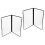 4 stk. menu transparent mappe mapper beskyttende ringbind PVC opskrift 4