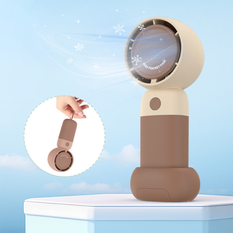 Flohua Christmas Gifts Clearance Turbine Mini Handheld Fan Outdoor Three-Speed High Wind Travel Fan Portable Usb Charging Electric Fan 9138057668391
