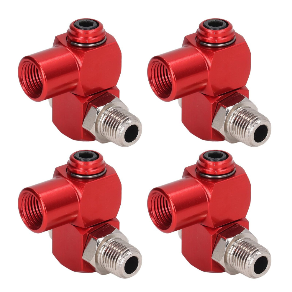 1/4 Inch Npt Air Hose Connector 4Pcs 360 Swivel Pneumatic Tool Adapter For Grinder Sander 9174973504283