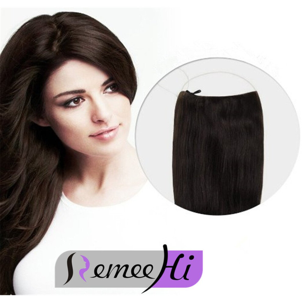 Unisex Halo Hair Extensions 20 Inch Ash Blonde Remy Human Hair With Invisible Adjustable Wire For Instant Volume