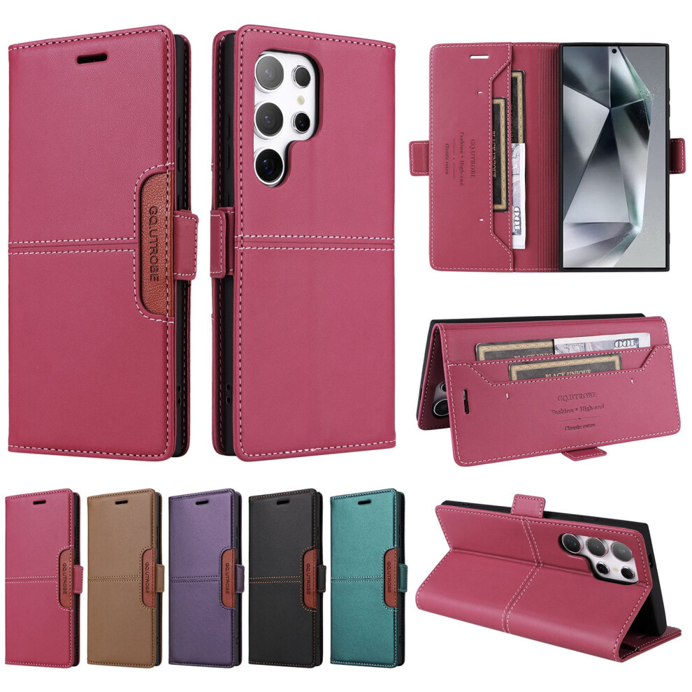Wallet Case For Samsung Galaxy S23 Ultra/S23+/S23 Fe, Magnetic Leather Phone Case With Card Holder 9482828429422