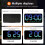 Relógio de parede digital com tela LED de 8,5 polegadas, despertador, 3 níveis de brilho, data, dia da semana e temperatura. 6