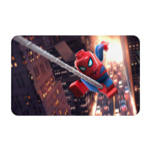 Spider-Man Fußmatte, rutschfest, waschbar, 51 x 80 cm, für drinnen und draußen, passend zur Weihnachtsdekoration, für Bad, Küche, Terrasse und