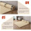 Bed Slats Full Size Foldable Bunkie Board Mattress Support, Durable Pine Wood, Easy Setup 3