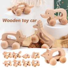 Kcavykas Cyber Monday Angebote 2024: Spielzeugautos aus Holz, Rasselautos aus Holz, umweltfreundliche Spielzeugautos als Geschenk für Kinder ab 3