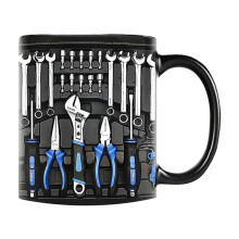 Caneca Wmkox8yii Conjunto de Ferramentas para Mecânico, Caneca de Café Divertida para Mecânicos, Caneca de Chá de Cerâmica de Grande Capacidade