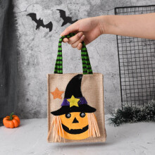 Zábavné halloweenske trikové cukríkové tašky pre deti Roztomilé cukríkové tašky na párty darčeky Trikové cukríkové tašky