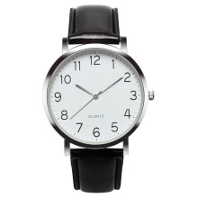 Jacenvly2024Nuovo orologio unisex alla moda con cinturino in pelle e quarzo, ideale per uomo, regalo per papà, regalo per la festa della mamma.