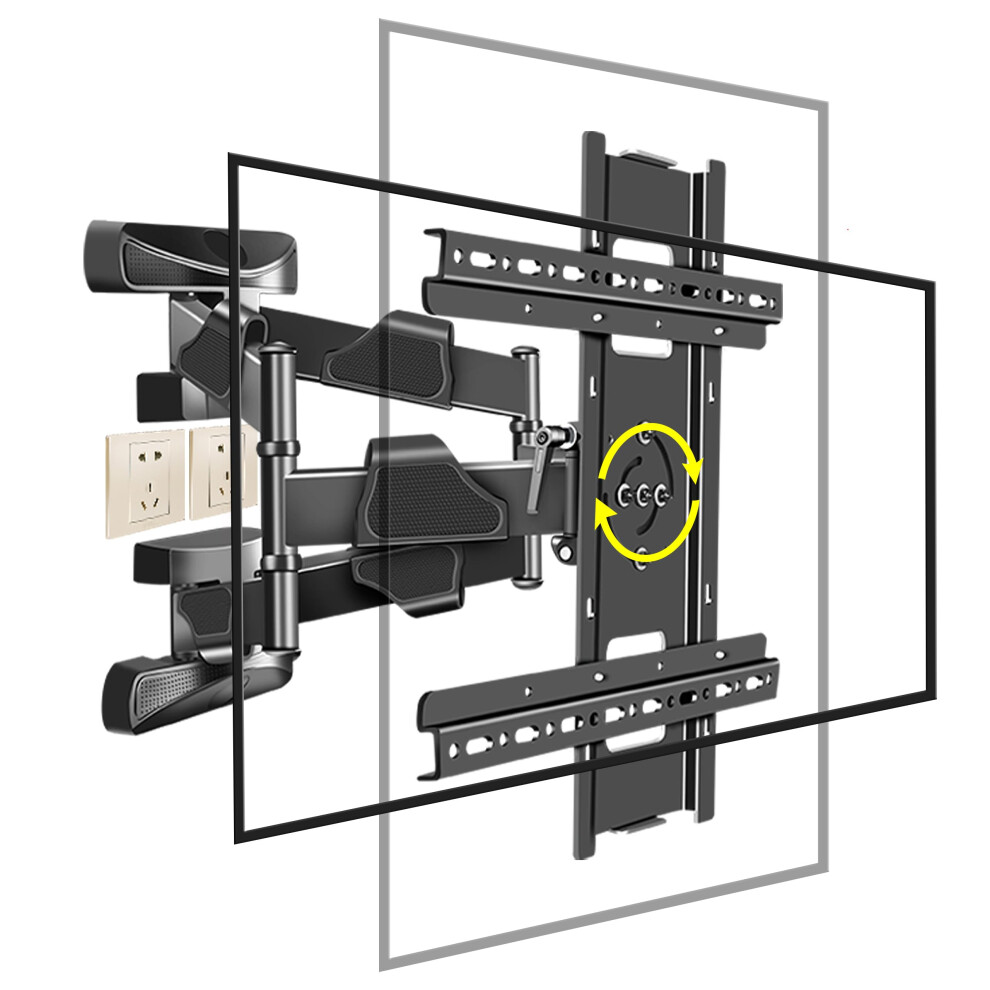 Corner Tv Wall Mount For 3265 Inch, Full Motion Rotating Landscape To Portrait, Swivel Tilt 9099447834096