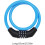 Bike Lock Heavy Duty AntiTheft 4Digit Combination Bicycle Cable Lock with Alloy Core Blue 4