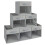 Storage cubes, 6 packs of cube storage boxes, foldable with windows, cupboard with handle, for clothes 1